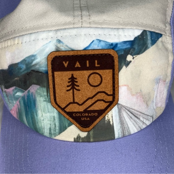 Locale Camper Hat Vail Colorado Light Purple with Mountain Scene - Picture 8 of 9